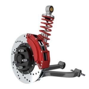 a car's suspension and braking system.