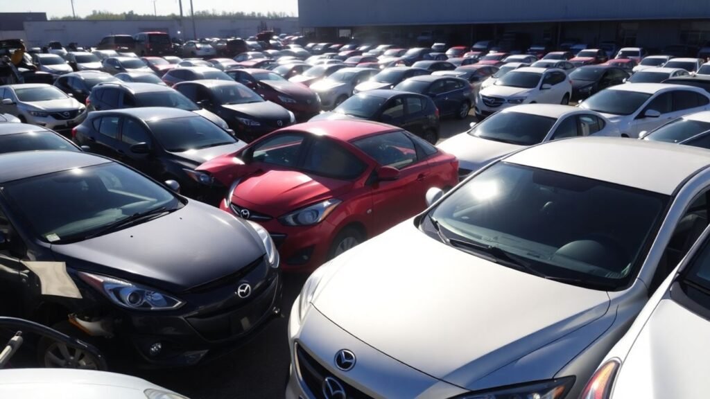 Mazda wreckers yard with used car parts