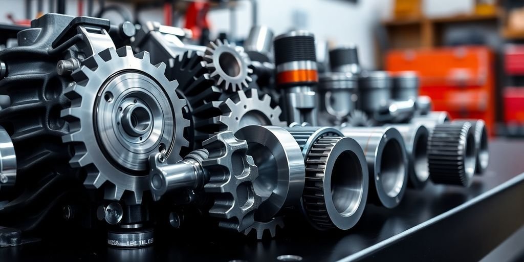 a complex arrangement of gears